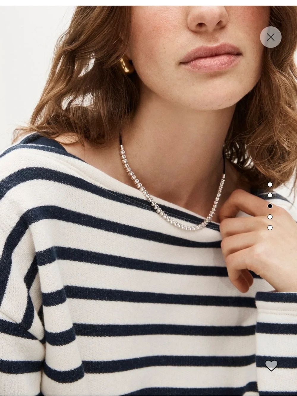 J. Crew White and Navy Striped Boatneck Sweater oversized Msrp 118